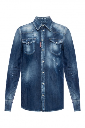 Koszula jeansowa z efektem znoszenia, zdjęcie 1 Koszula jeansowa z efektem znoszenia od Dsquared2